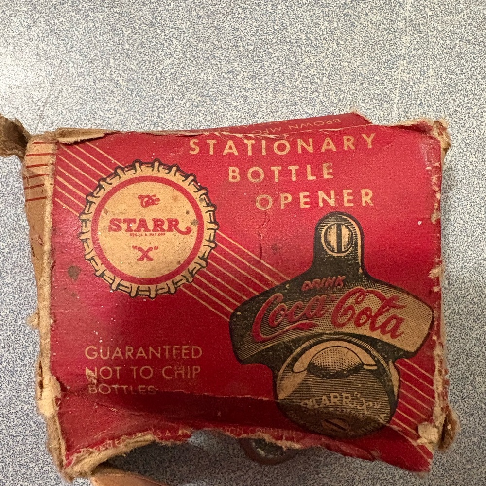 Coca-Cola Red Starr X Bottle Opener Box